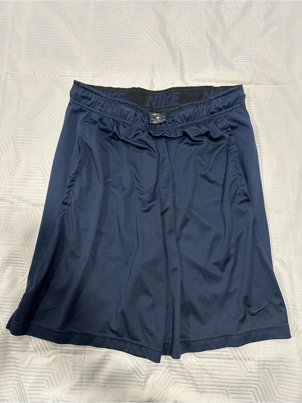 Nike Men’s Dri-FIT Performance Athletic Training Wicking Shorts Navy Blue Size M